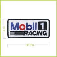 MOBIL 1 RACING - vyšívaná nášivka