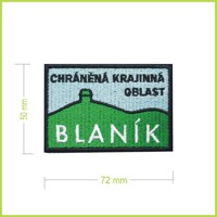 CHKO BLANÍK - vyšívaná nášivka