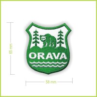 ORAVA - vyšívaná nášivka