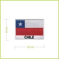 CHILE - vyšívaná nášivka