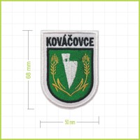 Kováčovce - vyšívaná nášivka