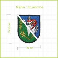 2 vaša obec, mesto - vyšívaná nášivka