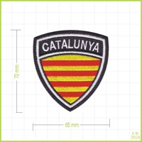 CATALUNYA - vyšívaná nášivka