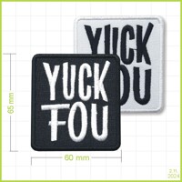 YUCK FOU - vyšívaná nášivka