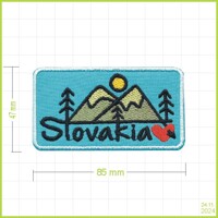 SLOVAKIA 55 - vyšívaná nášivka