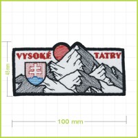 VYSOKÉ TATRY 2 - vyšívaná nášivka