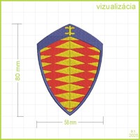 KOENIGSEGG - vyšívaná nášivka
