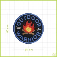 Outdoor Warrior - vyšívaná nášivka