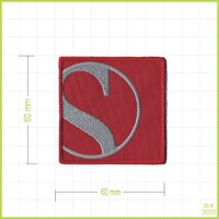 SAUBER - vyšívaná nášivka