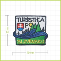 TURISTIKA PO SLOVENSKU 1 - vyšívaná nášivka