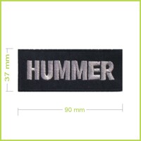 HUMMER - vyšívaná nášivka