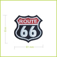 ROUTE 66 - vyšívaná nášivka