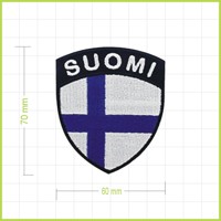 SUOMI - vyšívaná nášivka