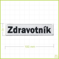 ZDRAVOTNÍK - vyšívaná nášivka