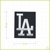 LA LOS ANGELES - vyšívaná nášivka